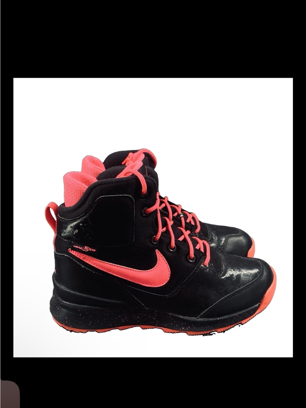 Nike STASIS ACG 685610-002 Girls Grade School Shoes Black/Hyper-Pink Sz 4Y EU36